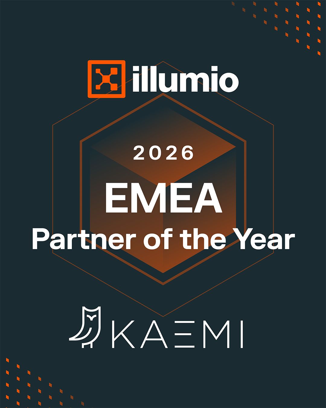 Offizielles Badge: Illumio 2026 EMEA Partner of the Year – KAEMI