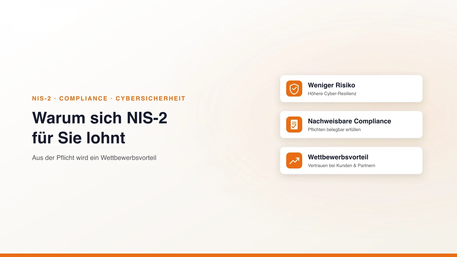 Warum sich NIS-2 lohnt: weniger Risiko, nachweisbare Compliance und Wettbewerbsvorteil (KAEMI)