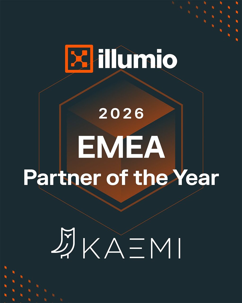 Offizielles Badge: Illumio 2026 EMEA Partner of the Year – KAEMI