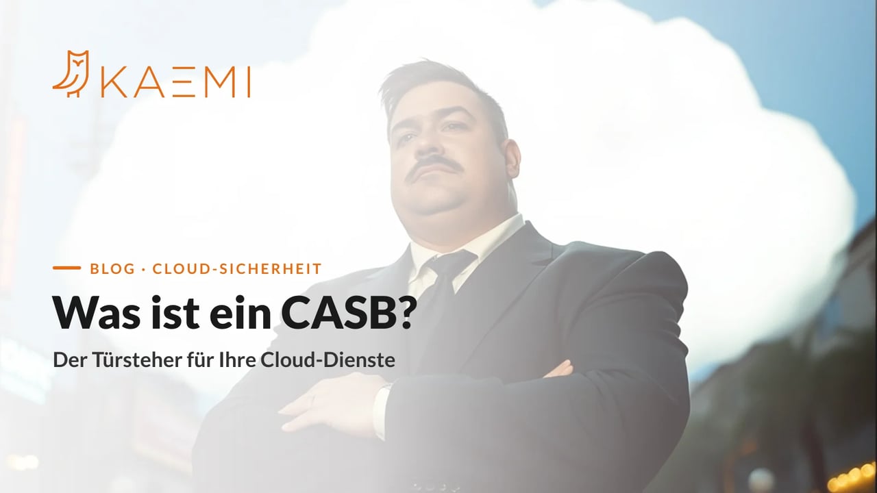 CASB als Türsteher vor einer Cloud: Ein Cloud Access Security Broker kontrolliert den Zugriff auf Cloud-Dienste und schützt Daten (KAEMI)