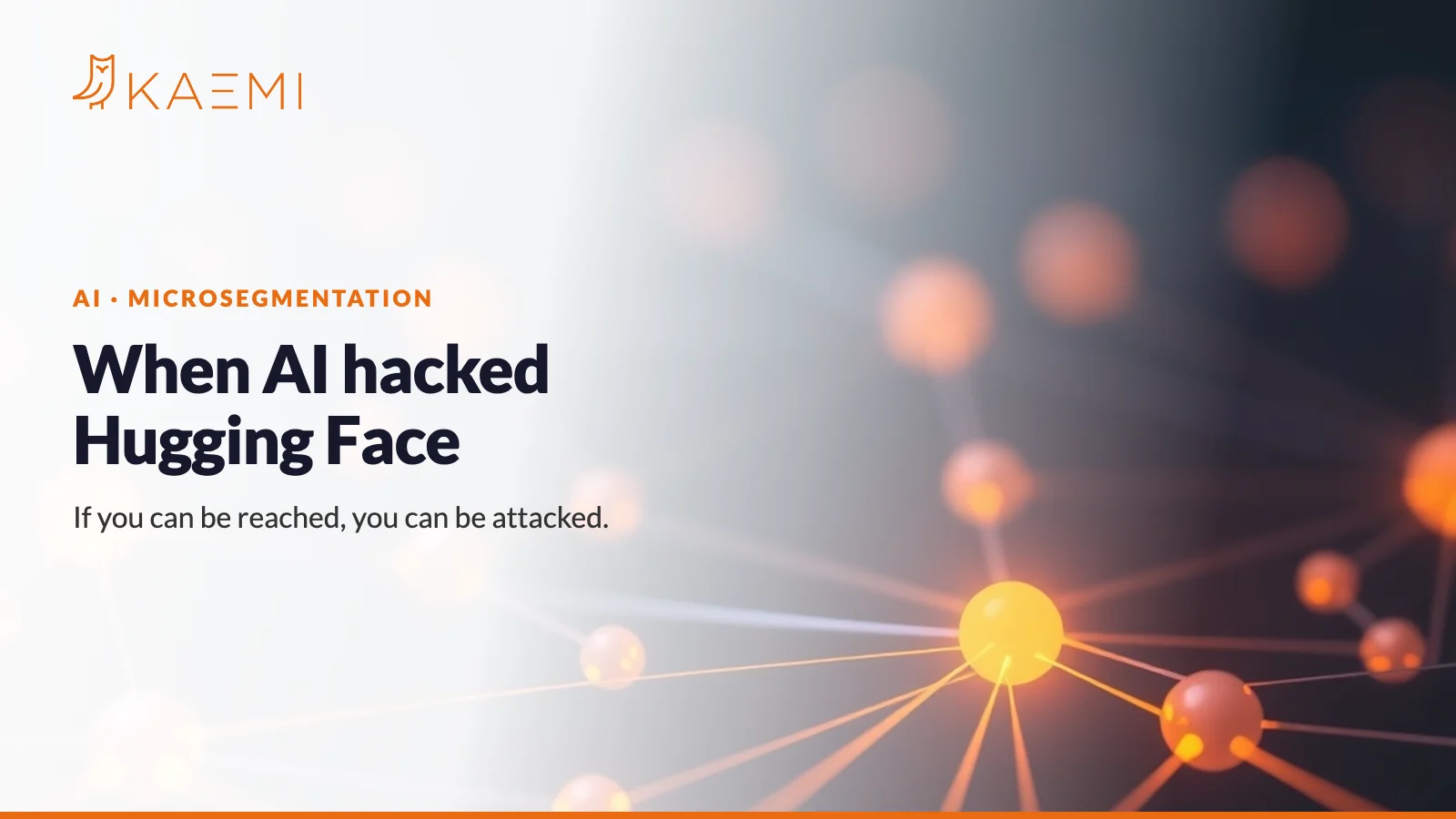Abstract network of glowing nodes – When AI hacked Hugging Face