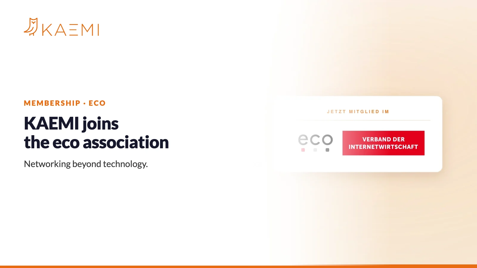 KAEMI is now a member of the eco association (KAEMI)