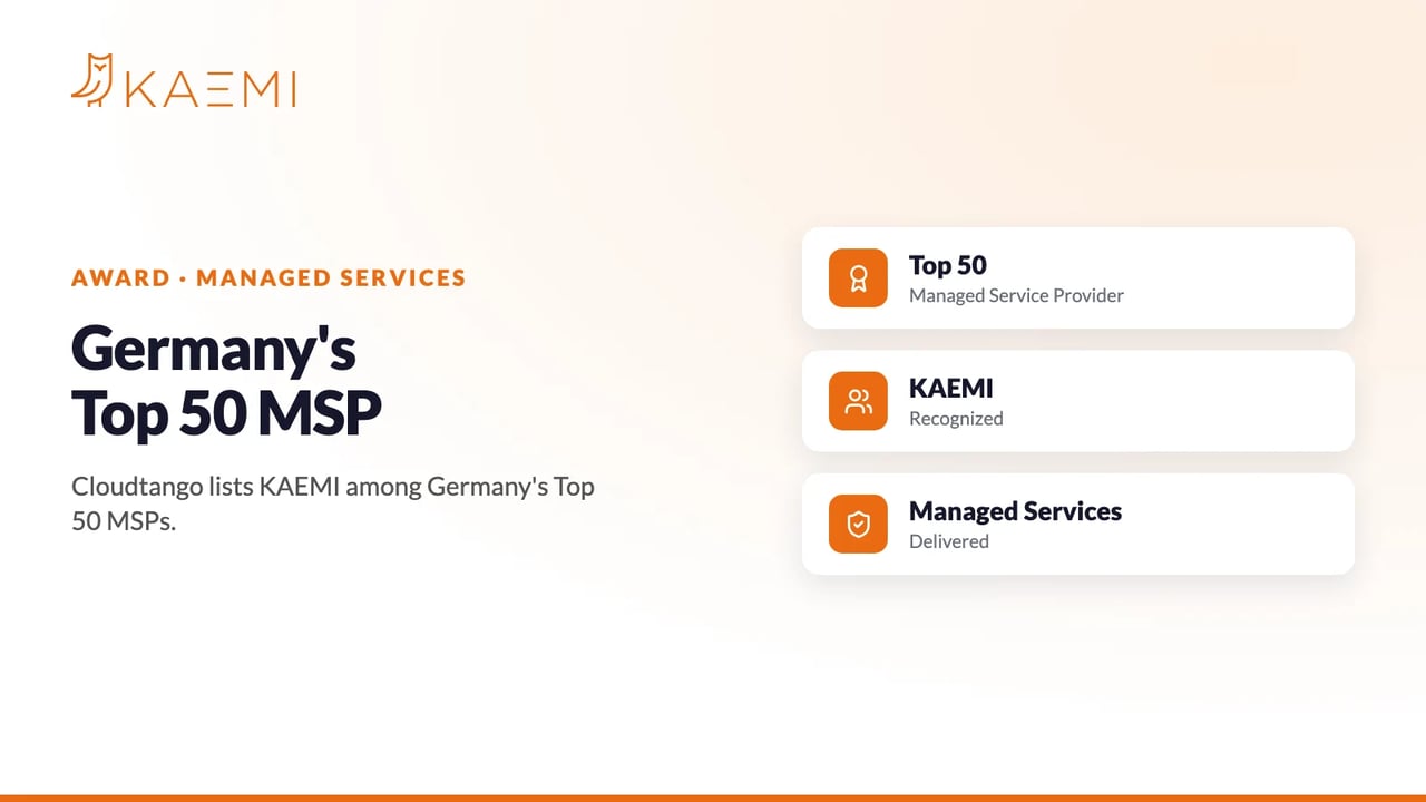 KAEMI among Germany's Top 50 managed service providers (KAEMI)