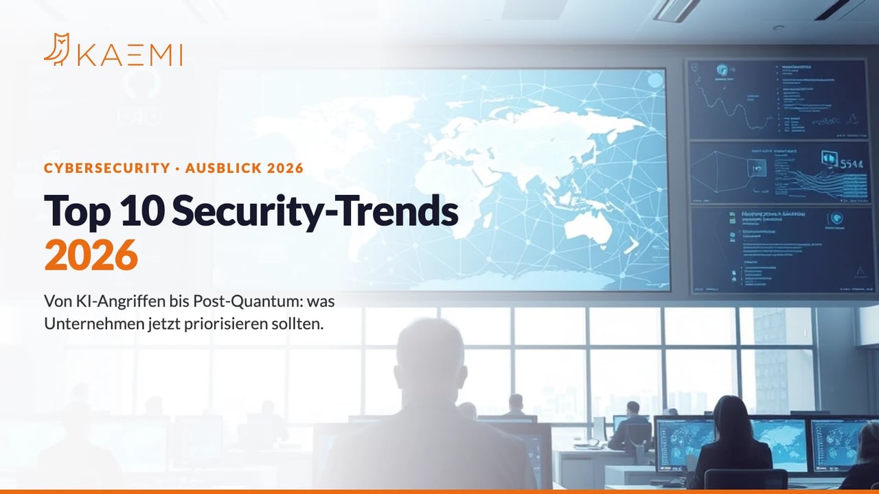 Security Operations Center mit Weltkarte – Top 10 Cybersecurity-Trends 2026