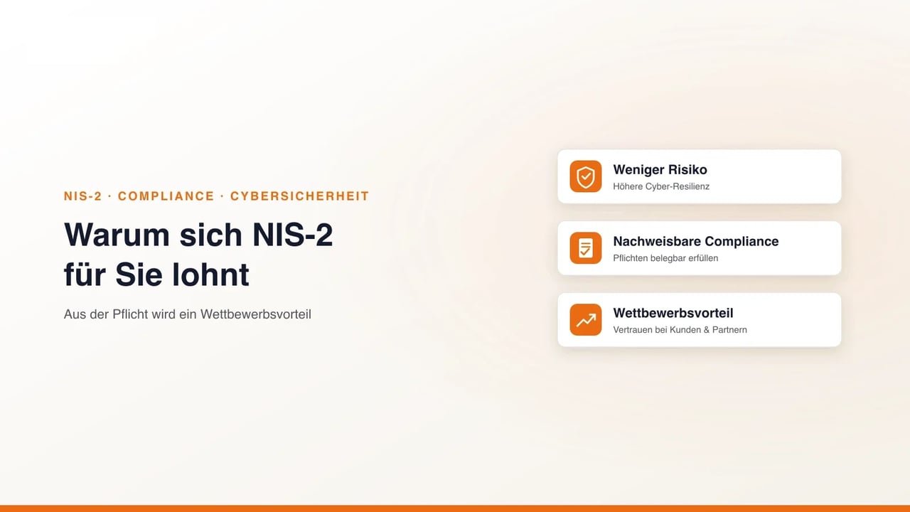 Warum sich NIS-2 lohnt: weniger Risiko, nachweisbare Compliance und Wettbewerbsvorteil (KAEMI)