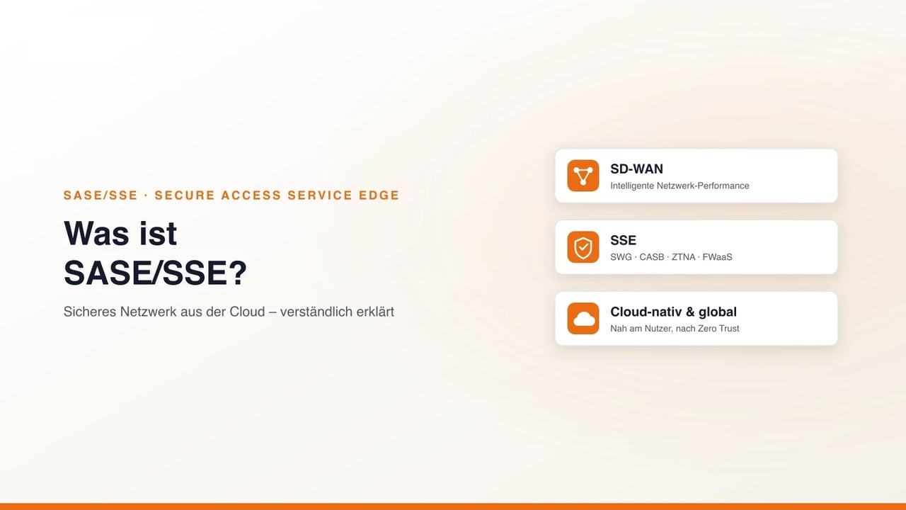 Was ist SASE/SSE, sicheres Netzwerk aus der Cloud: SD-WAN und SSE (SWG, CASB, ZTNA, FWaaS) konvergiert nach dem Zero-Trust-Prinzip (KAEMI)
