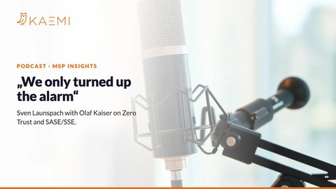 Studio microphone in a bright podcast studio – MSP Insights podcast