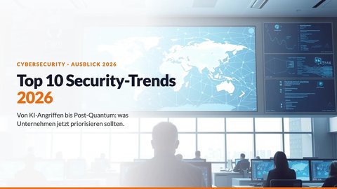 Security Operations Center mit Weltkarte – Top 10 Cybersecurity-Trends 2026