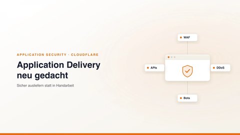 Application Security bei KAEMI und Cloudflare: WAF, DDoS-, Bot- und API-Schutz sowie automatisiertes Zertifikatsmanagement schützen eine Anwendung am Edge, Application Delivery neu gedacht