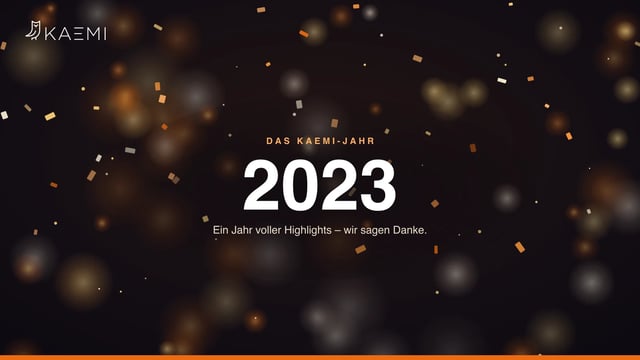 Warmes Bokeh und Konfetti zum Jahreswechsel – das KAEMI-Jahr 2023 im Rückblick (KAEMI)