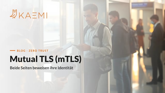Passkontrolle am Grenzübergang: beide Seiten prüfen die Identität – Sinnbild für gegenseitige Authentifizierung mit Mutual TLS (mTLS)