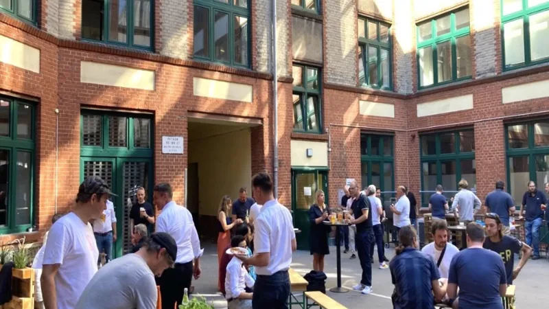 KAEMI team at the Security Summer Party in the Kreuzberg courtyard